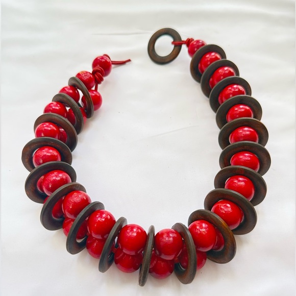 NWT Boho Chic Artisan Chunky Bold Collar Necklace|Statement Handmade Jewelry - Picture 5 of 7